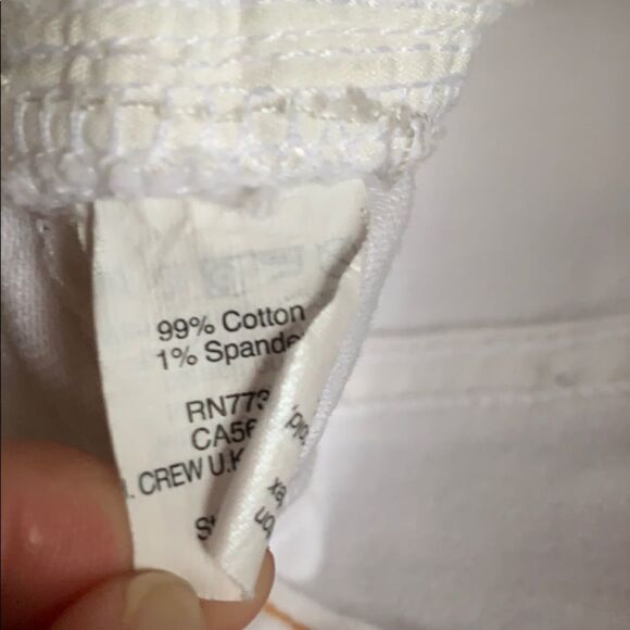 J.Crew white stretch skinny jeans. Size 24 - Picture 4 of 4